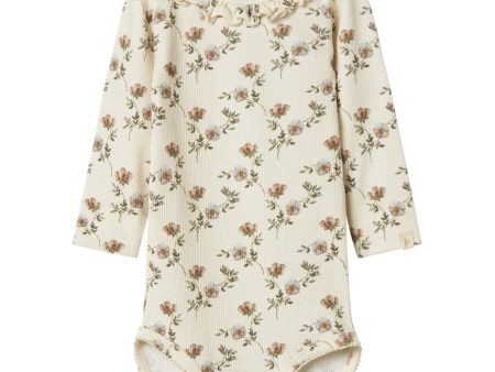 Lil Atelier Turtledove Flowers Gavo Els Slim Body Fashion