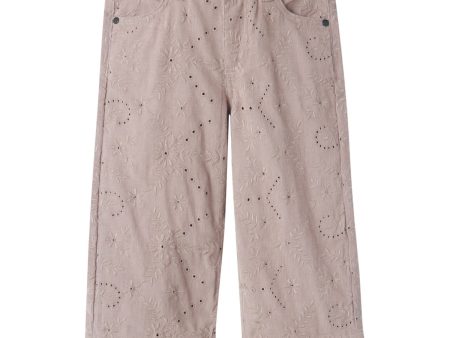 Lil Atelier Etherea Rose Wide Corduroy Bine Bukser on Sale