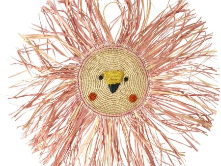 Rice Raffia Animal Wall Decor I Pink - Large Online Hot Sale