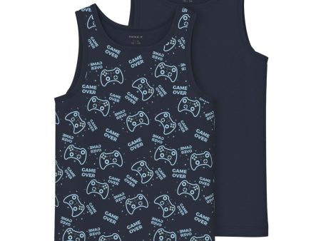 Name It Dark Sapphire Tank Top 2-pak Sapphire Game Noos For Discount