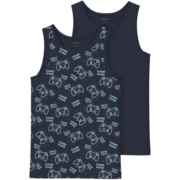 Name It Dark Sapphire Tank Top 2-pak Sapphire Game Noos For Discount