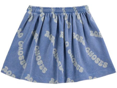 Bobo Choses Blue Wavy Bobo Choses All Over Waffle Nederdel Cheap