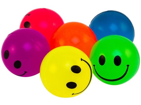 Magni Multi Hoppebold med smiley-face, Ø4,5 cm., 4 stk. Hot on Sale