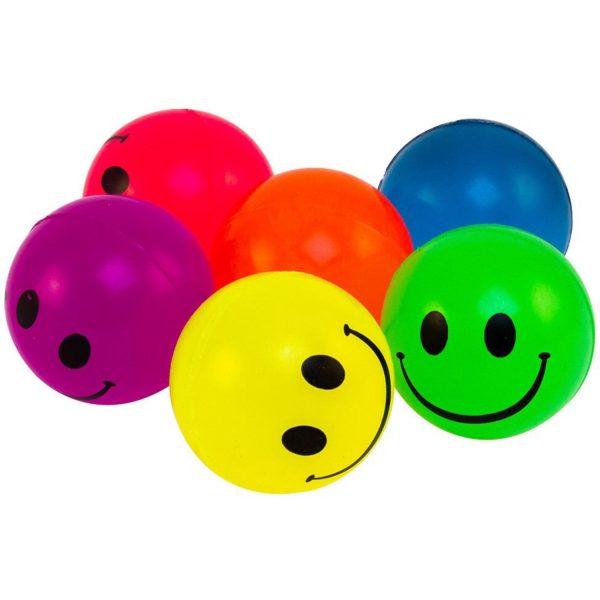 Magni Multi Hoppebold med smiley-face, Ø4,5 cm., 4 stk. Hot on Sale