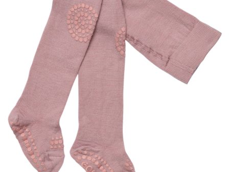 Gobabygo Rose Blush Crawling Strømpebukser anti-slip Uld Online now