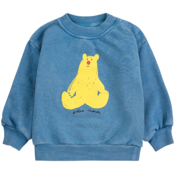 Bobo Choses Blue Hug Me Bjørn Sweatshirt Discount