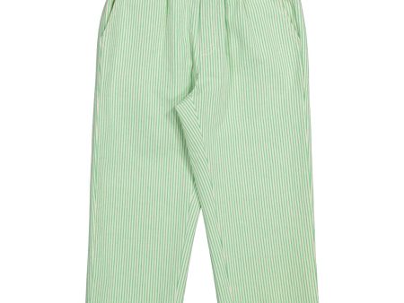 MarMar Soft Denim Cale Green Stripe Paloma Bukser For Discount