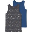 Name It Forged Iron Tank Top 2-pak Iron Space Noos on Sale