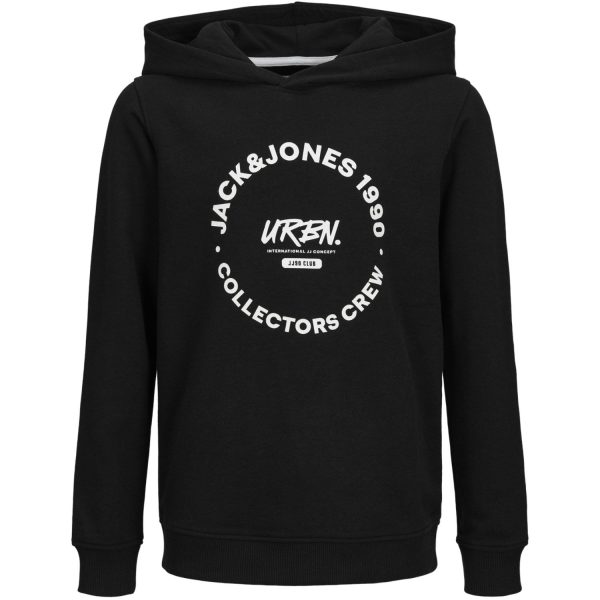 Jack & Jones Junior Black Simon Sweat Hættetrøje on Sale