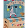 Rice Raffia Opbevaring Box Med Circus Theme - Extra Large - Foldable Discount