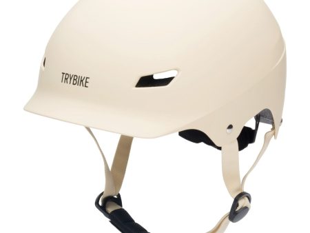 Trybike Cream Cykelhjelm Med retrolook Online now