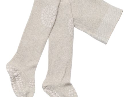 Gobabygo Ivory glitter (Buttercream) Crawling Tights Glitter Bambus on Sale