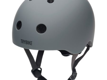 Trybike Anthracite Grey Cykelhjelm Med retrolook For Cheap