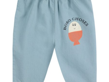 Bobo Choses Lys Blue Morning Egg Denim Bukser For Cheap