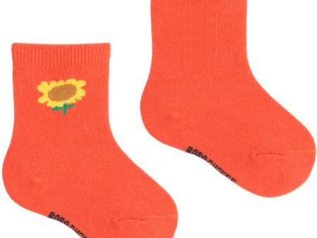 Bobo Choses Multicolor Sunflower Kort Strømper 2-Pak Cheap